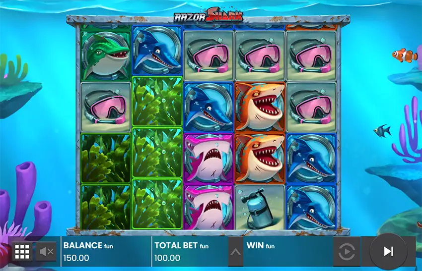 бонусная игра razor shark от push gaming